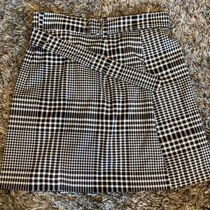 H&M checkered mini skirt